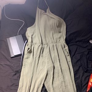 Plus sized olive jumpsuit